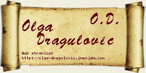 Olga Dragulović vizit kartica